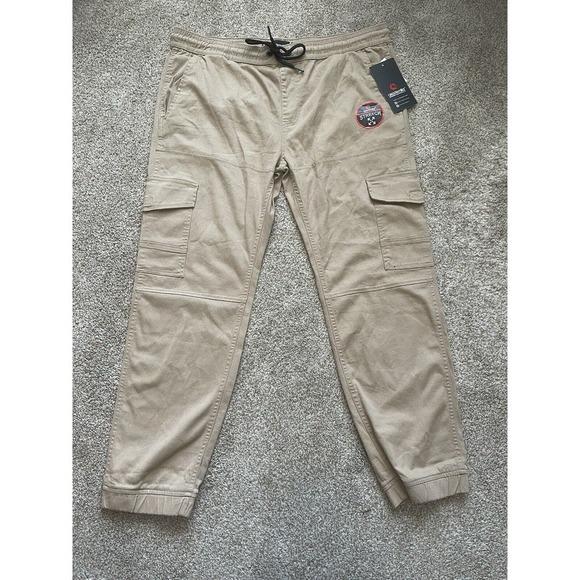 Akademiks Other - Akademics Pants Men’s Extra Large Tan Joggers Cotton New 40x30 Outdoor Casual